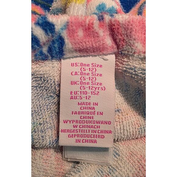 Tommy Bahama Floral Bathing Terry Hooded Towel Coverup Girls OS - Picture 4 of 6